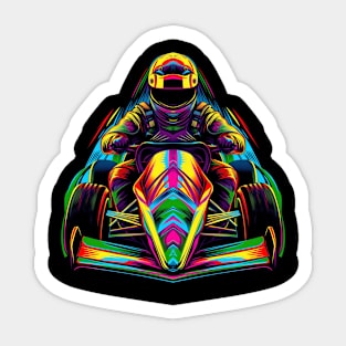 Autocross Car Racing Racer Pop Art Sticker